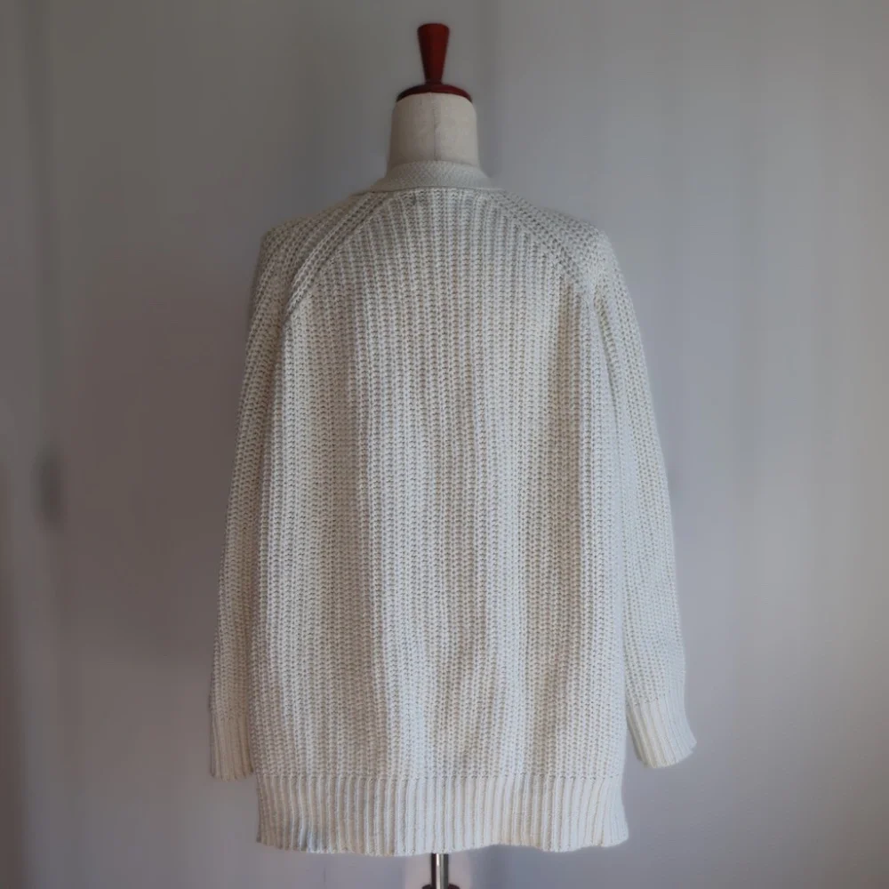 Able Cristina Boyfriend Cardigan Womens XL Cream Closet Staple Coastal - Picture 5 of 10
